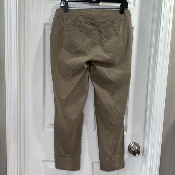 ROBELL BELLA 09 CROP CUFF TROUSER. TAUPE - Picture 5 of 10